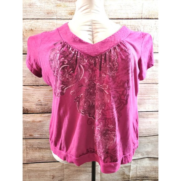 Appropriate Behavior Fushia w Swirl Design 4X (26/28W) - Picture 1 of 9